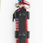 LEATHER HOLDER FOR FIRE EXTINGUISHER