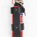 LEATHER HOLDER FOR FIRE EXTINGUISHER