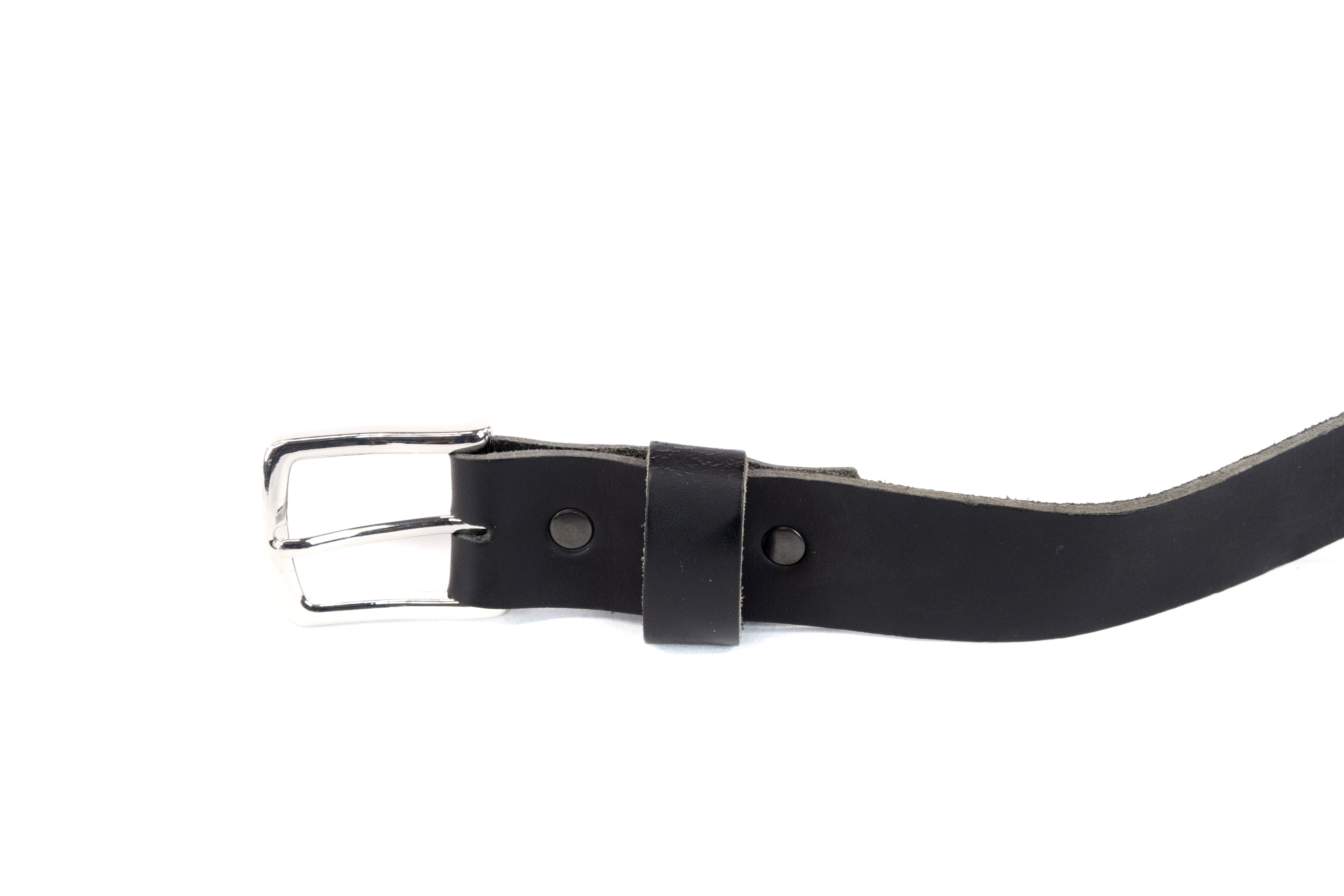 Handmade Quality Black Leather Belt for Men's Fashion