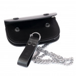 LEATHER BELT MOUNTED KEY POUCH