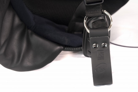 LEATHER HELMET BELT CARRIER