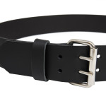 DOUBLE PRONG LEATHER BELT