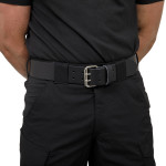 DOUBLE PRONG LEATHER BELT