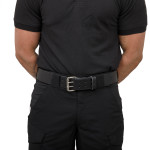 DOUBLE PRONG LEATHER BELT